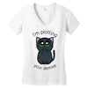 plotting your demise Women's V-Neck T-Shirt
