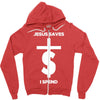 jesus saves i spend funny statement Zipper Hoodie