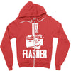 flasher camera Zipper Hoodie