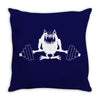 monster weightlifting Throw Pillow