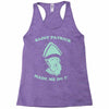 saint patrick made me do it Racerback Tank