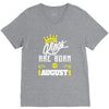Kings Are Born In August V-Neck Tee