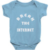 break the internet tie dye girls muscle top Baby Onesie