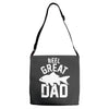reel great dad Adjustable Strap Totes
