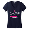 mama loading Women's V-Neck T-Shirt