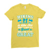 Hiking ıs Like Sex Ladies Fitted T-Shirt