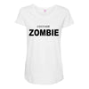 i don't like zombie Maternity Scoop Neck T-shirt
