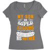 My Son Is Super Awesome His Mother Women's Triblend Scoop T-shirt