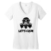 let's cook (2) Women's V-Neck T-Shirt