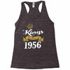 kings are born in 1956 Racerback Tank