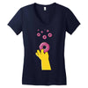homer donuts Women's V-Neck T-Shirt