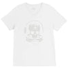 astronaut skull V-Neck Tee