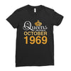 queens are born in october 1969 Ladies Fitted T-Shirt