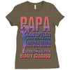 papa   body guard Ladies Fitted T-Shirt