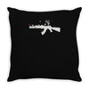 banksy style ak47 art   funny Throw Pillow