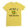 world's best grandma Ladies Fitted T-Shirt