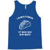 fitness fit taco in my mouth funny food eating healthy exercise gym Tank Top