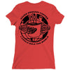 given enough coffee i could rule the world white Ladies Fitted T-Shirt