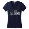 i am a caticorn Women's V-Neck T-Shirt