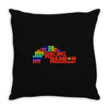 racing rainbow Throw Pillow