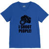 i shoot people t shirt funny photographer tee camera photography digit V-Neck Tee