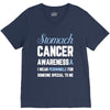 stomach cancer awaneress i wear periwinkle for someone special to me V-Neck Tee