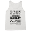 Born In January Tank Top