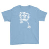 a skeleton crawling Youth Tee