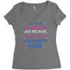 don't be jealous just because i'm a super cute november girl Women's Triblend Scoop T-shirt
