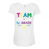 team 1st grade Maternity Scoop Neck T-shirt