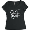 dw drum Women's Triblend Scoop T-shirt