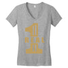 real one Women's V-Neck T-Shirt