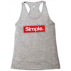 simple red Racerback Tank