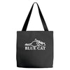 blue cat records Tote Bags