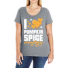 I Love Pumpkin Spice Everything Ladies Curvy T-Shirt