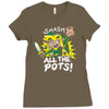 smash all the pots clearance Ladies Fitted T-Shirt