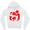 eric cantona, kungfu, manu Zipper Hoodie