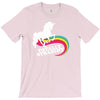 totally straight funny rainbow unicorn gay pride novelty fashion T-Shirt
