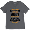 Super Cool Aunt Of A Freaking Awesome Nephew V-Neck Tee