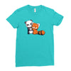 panda hug Ladies Fitted T-Shirt