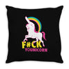 unicorn funny Throw Pillow
