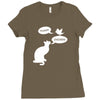 pussy chicken tshirt funny cat bird humor tee rooster Ladies Fitted T-Shirt