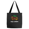 angry pumkin Tote Bags