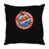 bacon beach Throw Pillow