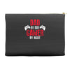 dad by day gamer by night gaming Accessory Pouches