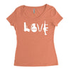 love  funny weapons retro war urban art guns knife cool peace Women's Triblend Scoop T-shirt