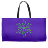 snowflake geek usb green Weekender Totes