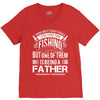 Fishing Father V-Neck Tee