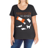 purrscription cats Ladies Curvy T-Shirt