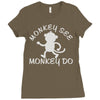 monkey teenage Ladies Fitted T-Shirt